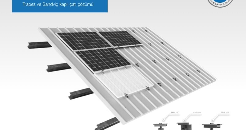 Trapez ve Sandviç kaplı çatı montaj sistemi