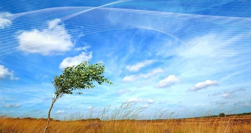 Sonnenenergie-Wind-Effekt