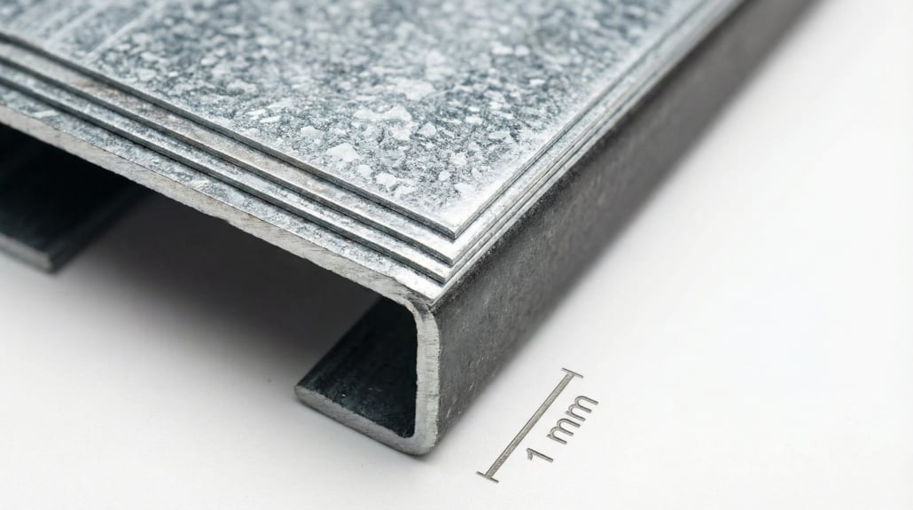 Magnelis çelik profil kesiti teknik detay