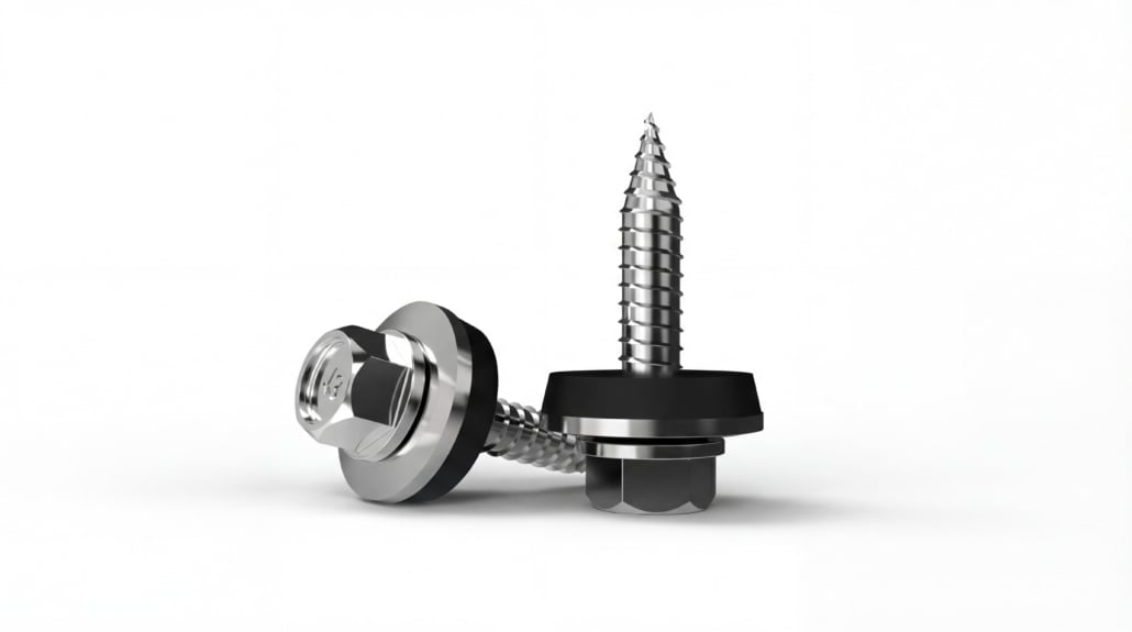 Pointed Screw with Gasket