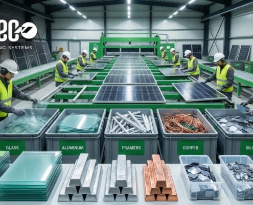 Recycling solar panels: waste panels