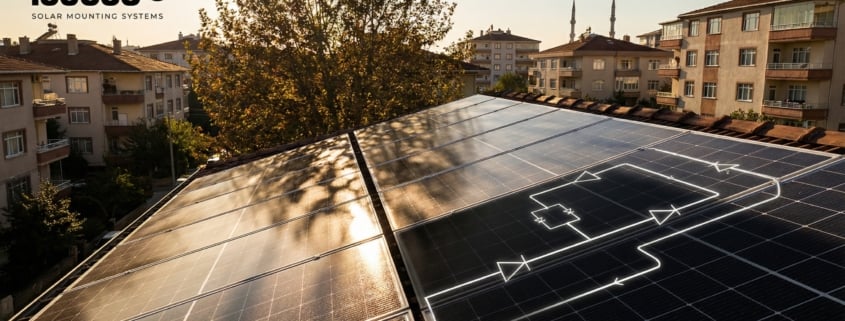 Shading effects and solutions for solar panels.