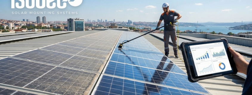 Verbesserung der Solarmoduleffizienz, Reinigung und Wartung.