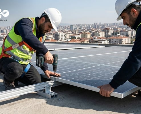 Güneş paneli montajı adım adım kurulum