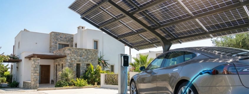 Solarbetriebene Ladestation für Elektrofahrzeuge