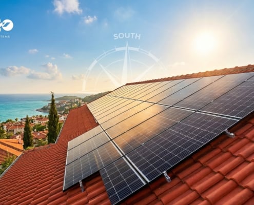 Güneş paneli ideal yön açı güneye bakan kurulum