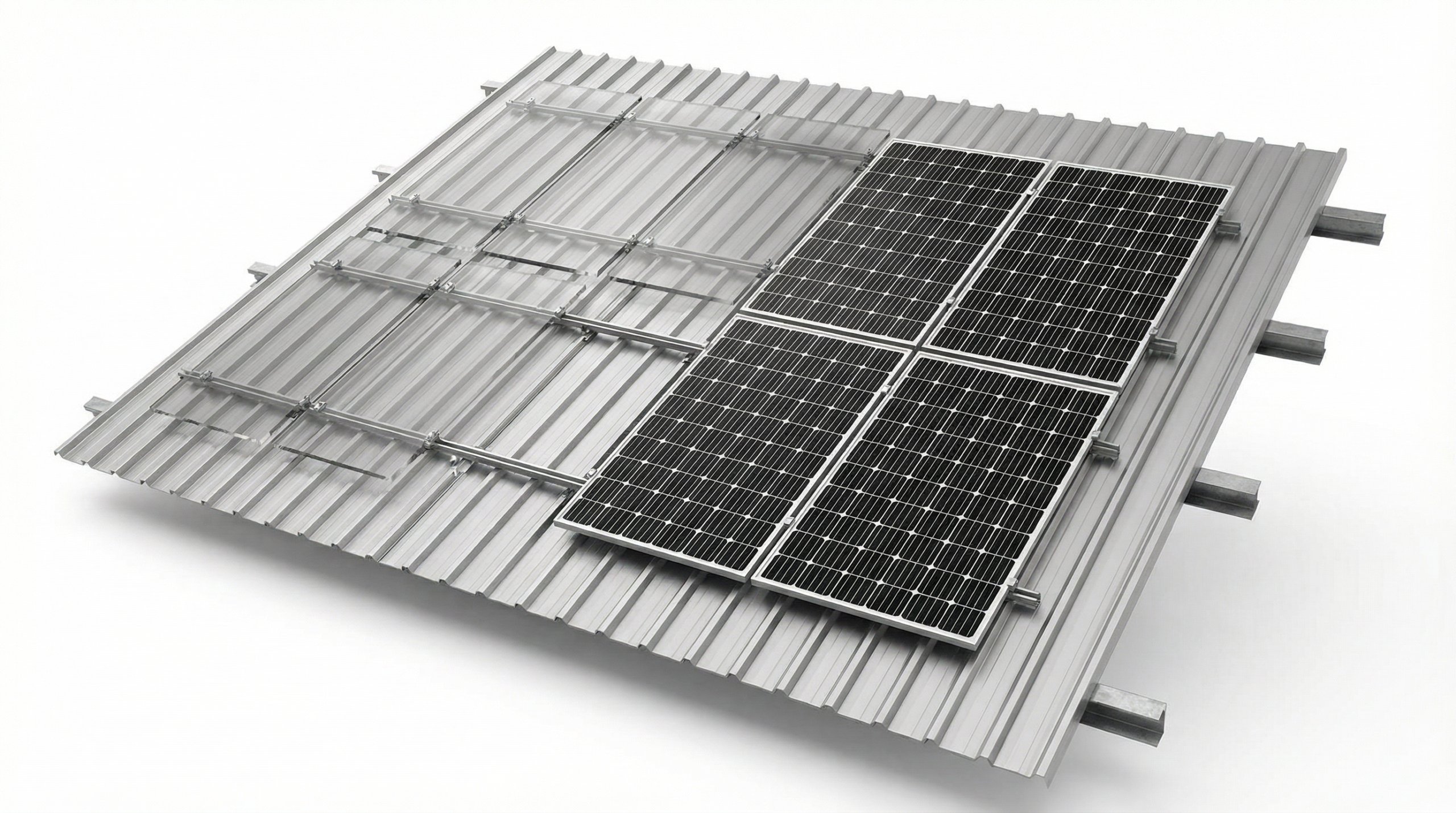 ISOSIDE sandviç panel çatı güneş paneli montaj sistemi - yandan sabitleme teknolojisi