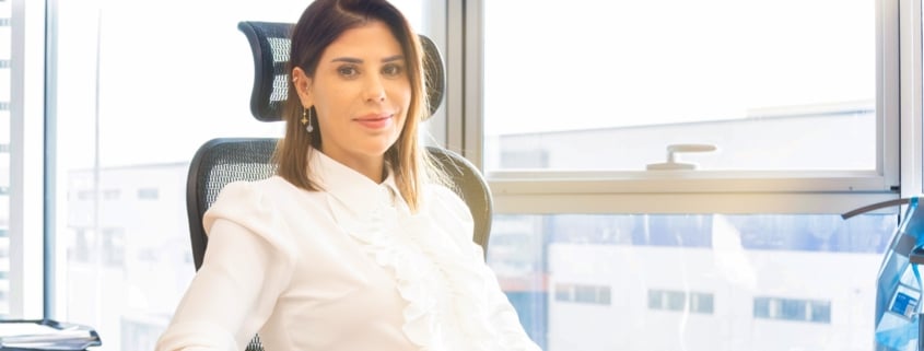 ISOTEC Kurucu Ortağı ve CFO'su Zahide Öztürk ofisinde