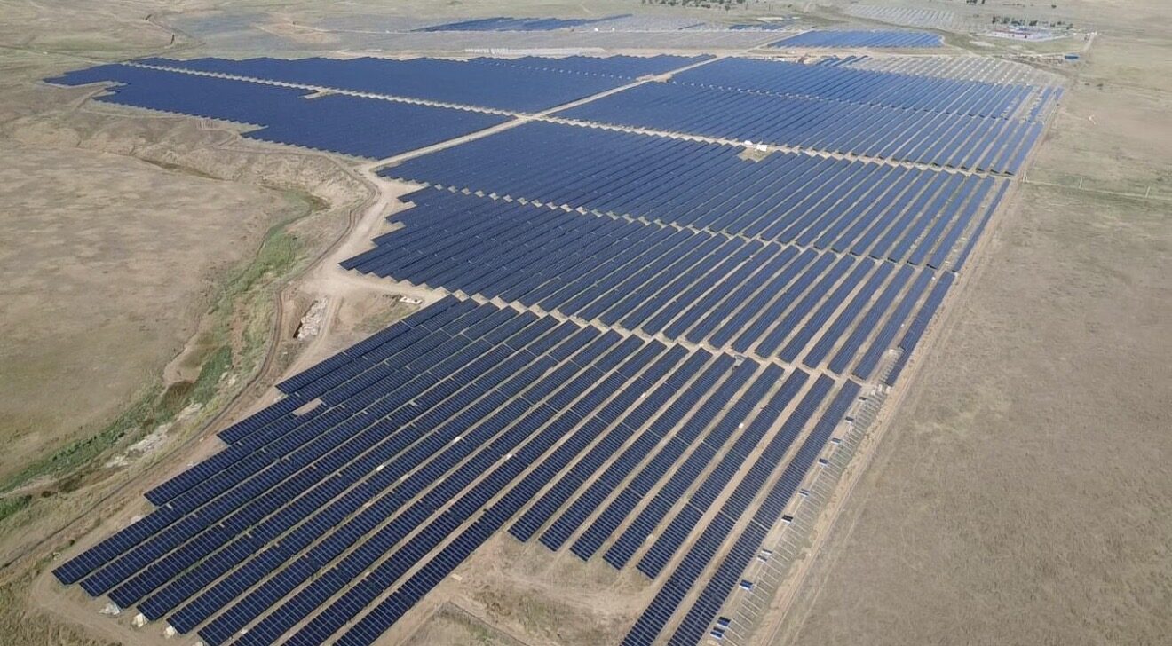 ISOTEC Solar ISOGROUND montaj sistemi - Gürcistan Marneuli 75 MW, havadan görünüm 3
