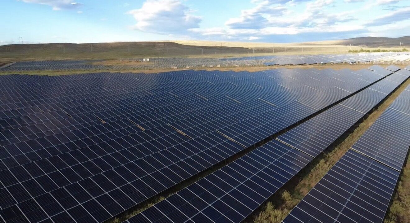 ISOTEC Solar ISOGROUND montaj sistemi - Gürcistan Marneuli 75 MW, havadan görünüm 5